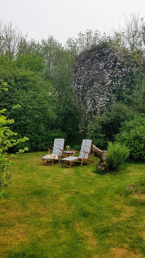 Relaxing in the garden