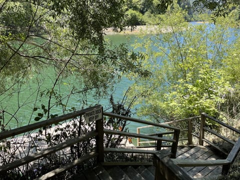 The private dock is exclusively for our guests. A great way to enjoy the river.