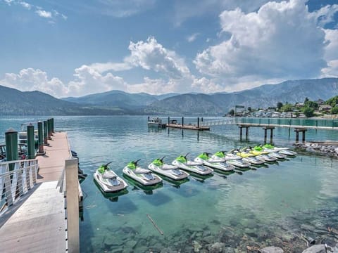 Rent jet skies and boats across the street
