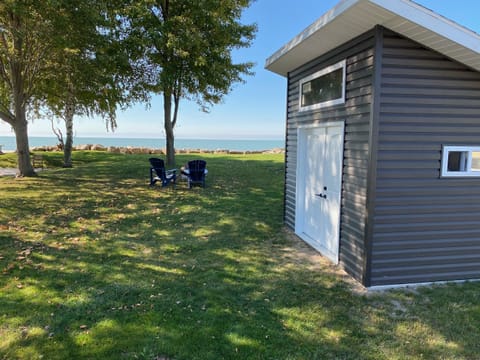 Your getaway to the Lake has everything you need. (This is the storage shed photo'd)