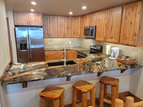 Bar Stools at Kitchen Counter