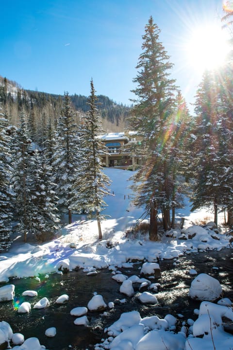 While in the Hot Tub, enjoy the relaxing sounds of the river all winter long!