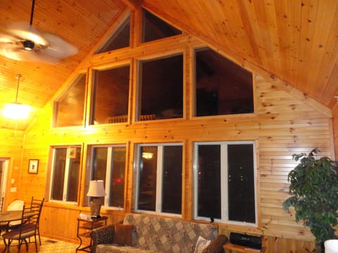 View of great room from the loft.