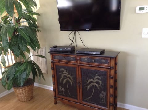 TV with extended cable
cd disc player