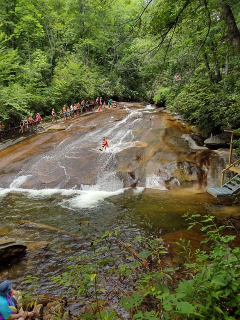 Sliding Rock, 49 miles away. 
