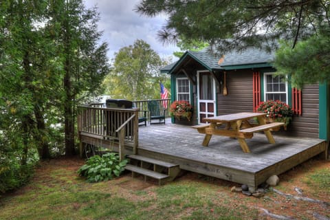 Large Deck and entrance to Cabin