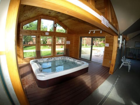 hot tub in amenity building