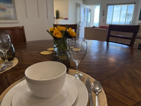 View from dining table