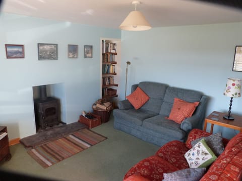 Comfortable and cosy lounge with log burner