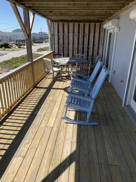 Shaded 2nd level deck, View of ocean or sound from all 2nd level bedrooms.