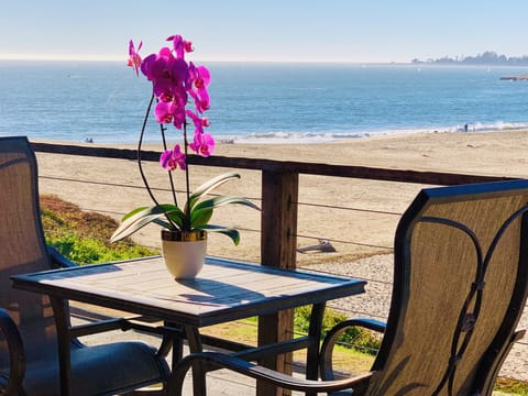 Enjoy the outdoors while watching boats go by..