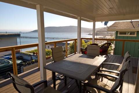 Enjoy the all weather cover deck  overlooking the ocean