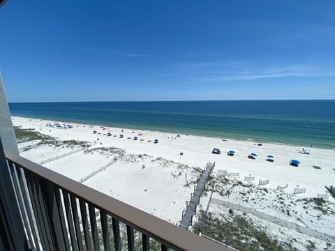 On the beach, beach towels