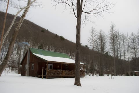 Stay cozy by the wood stove and watch the snow fall!  A perfect winter retreat!