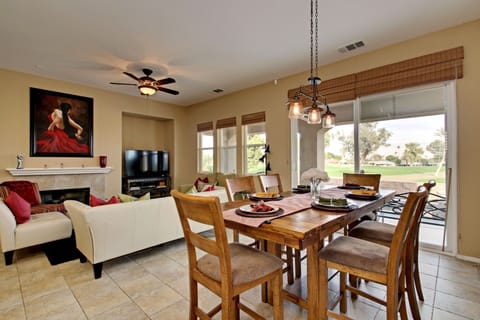 Open Dining and Living Areas