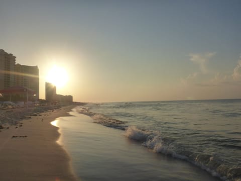 On the beach