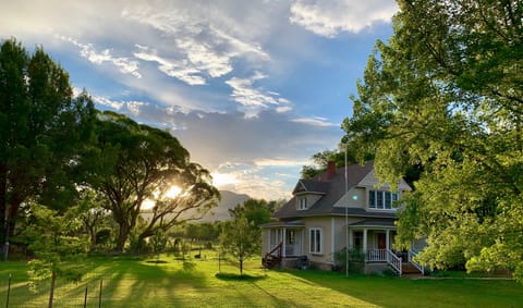 Fully restored 1880s Victorian house in a country neighborhood.