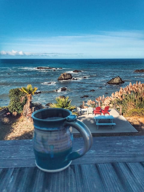 Relax with a hot cup of coffee each morning while taking in this view!