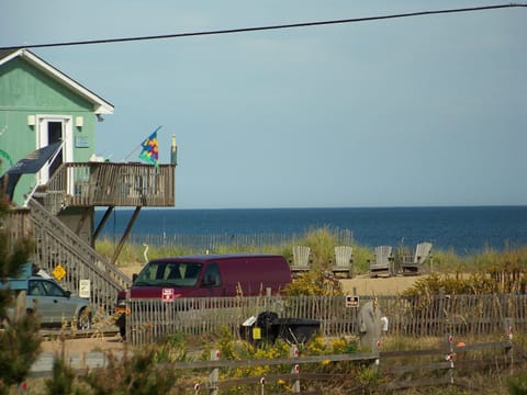 Beach nearby, sun loungers