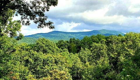 Long-range mountain views from the back porch! 