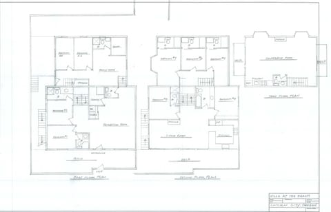Schematics of the Villa's floor plan