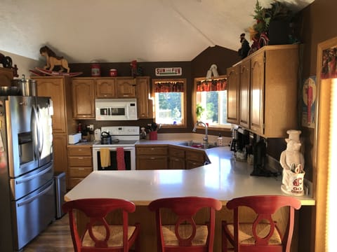 Plenty of counter space for cooking & visiting