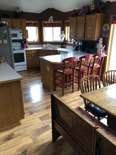 Fully stocked kitchen 