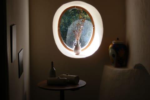 hallway between master bedroom and kitchen