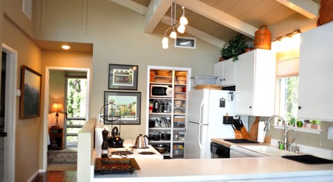 Private kitchen | Fridge, microwave, oven, stovetop