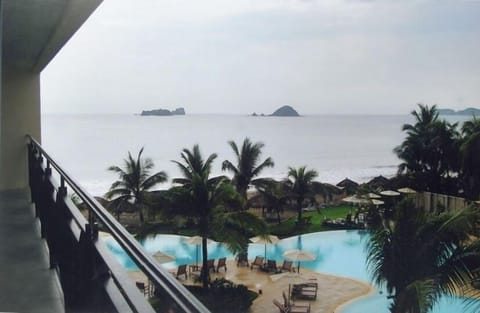 Infinity pool and ocean view from balcony C-301