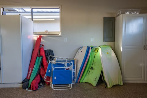 Enjoy your beach vacation to the fullest with our provided beach chairs and toys