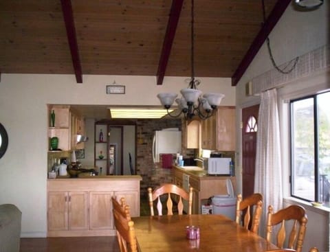 Lakefront eating area