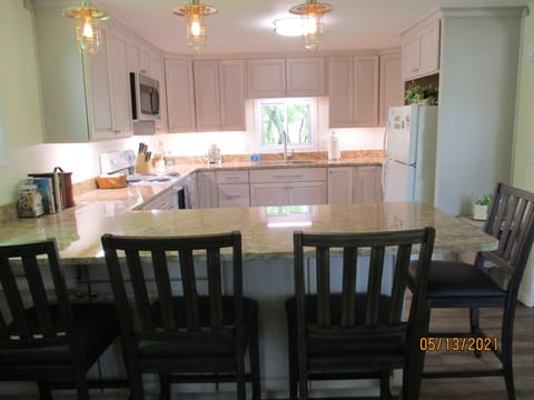 Looking into our newly remodeled kitchen