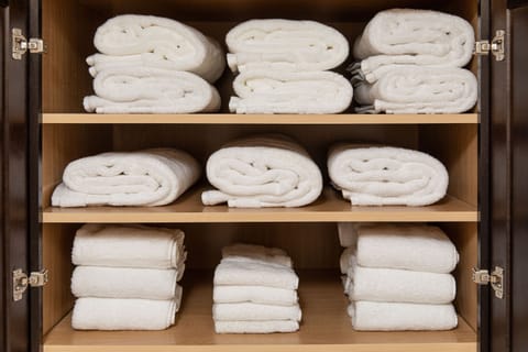We are overstocked with plush towels and linens