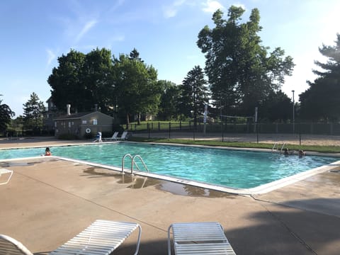 Indoor pool, a heated pool