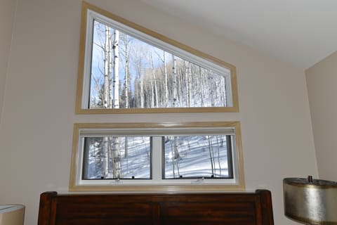 Window above bed in master