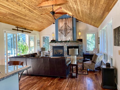 Our main floor hosts the family room, solarium, kitchen and dining room.