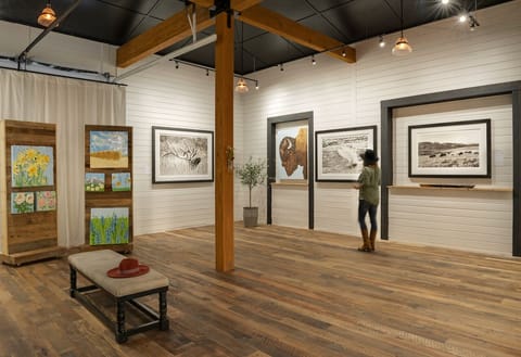 The Party Barn is also the our personal art gallery,
