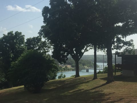 View of Shell Knob Bridge from deck.