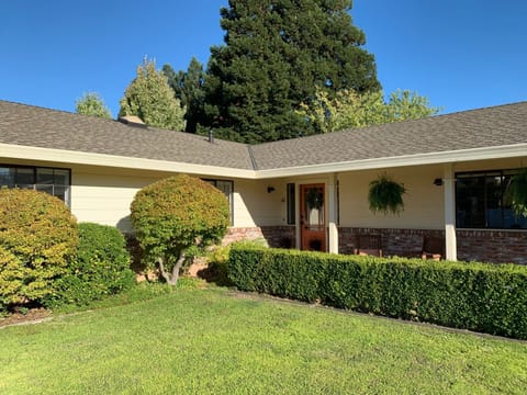 Front door in the center