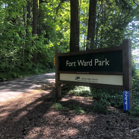 Entrance to Fort Ward park