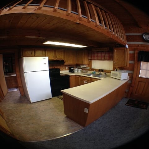 Kitchen with all the appliances needed. New Stove and Coffee Maker.
