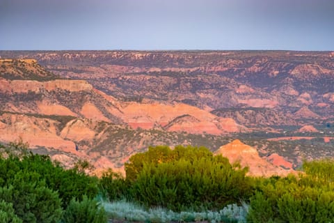 Panoramic view of Palo Duro Canyon as seen from Nocona Lodge.