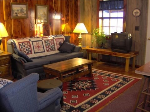 The Ranch Cabin's Living Room.
