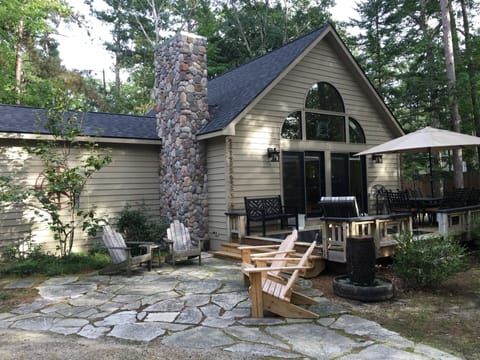 Front of Cottage with view of patio.