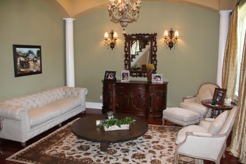 Living room - First floor, Restoration Hardwarefurniture, mahogany credenza