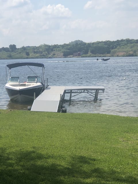 Roll out boat dock