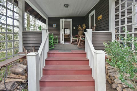 The front porch welcomes you home, even if it's your first time here.