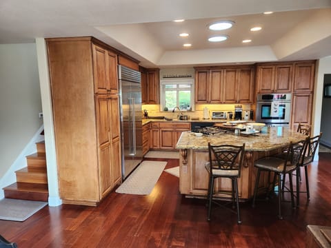 View from dining room toward kitchen