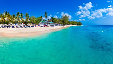 Sun loungers, beach towels